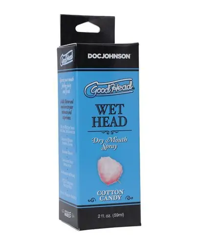 Doc Johnson GoodHead - Wet Head - Dry Mouth Spray - Cotton Candy - 2 fl. oz.