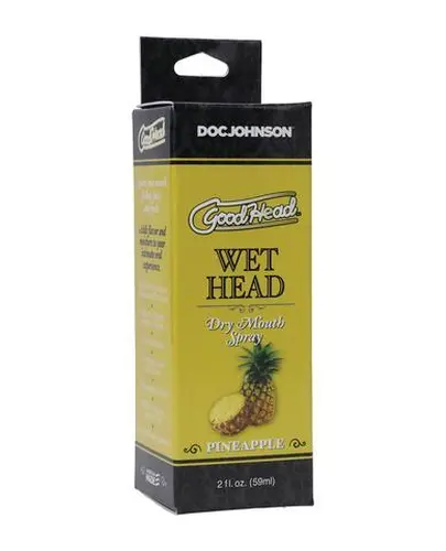 Doc Johnson GoodHead - Wet Head - Dry Mouth Spray - Pineapple - 2 fl. oz.