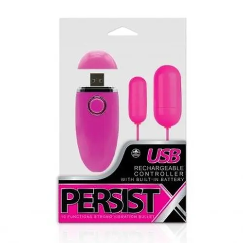 Excellent Power PERSIST X 10 Function Dual Bullets with Rechargeable Controller Pink