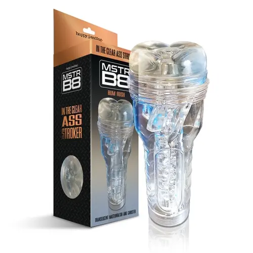 Global Novelties MSTR B8 In the Clear Anal Stroker, Bum Rush Canister