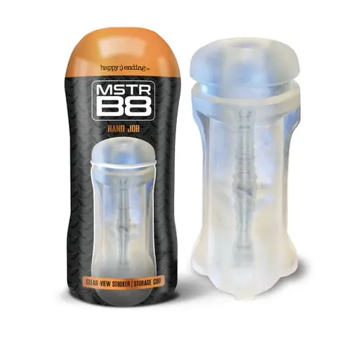 Global Novelties MSTR B8 In the Clear-View Stroker Cup, Hand Job