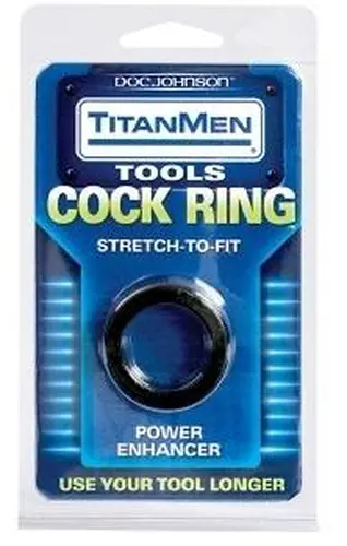 Doc Johnson TitanMen Tools - Cock Ring Black