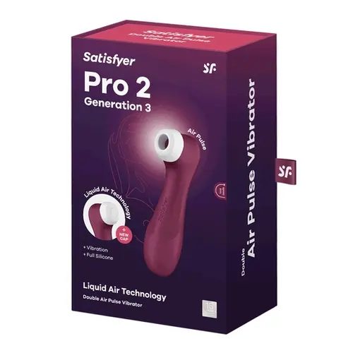 Satisfyer Pro 2 Generation 3 With Liquid Air - Wine Red
