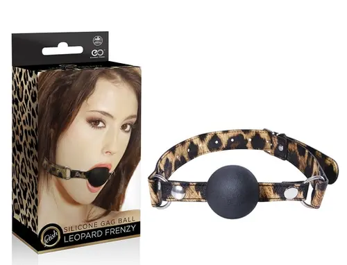 Excellent Power LEOPARD FRENZY SILICONE BALL GAG