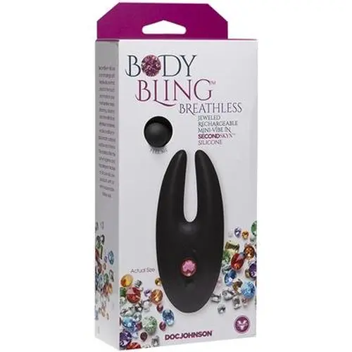 Doc Johnson CLEARANCE STOCK Body Bling Breathless - Rechargeable Mini-Vibe - Pink****