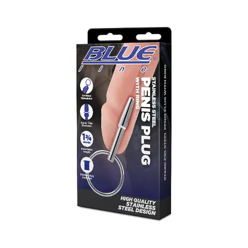 Electric EEL, Inc STAINLESS STEEL PENIS PLUG WITH RING