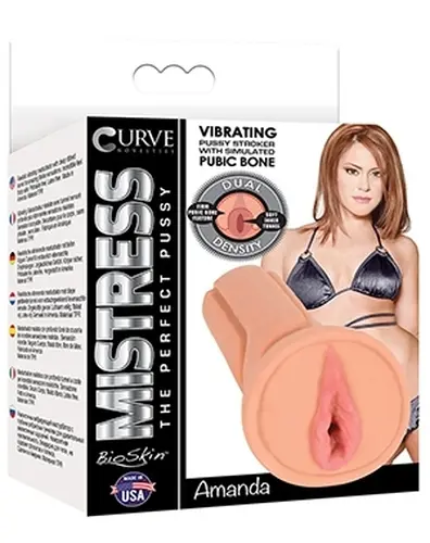 Curve Toys Mistress Amanda - TPE Vibrating Pussy Stroker