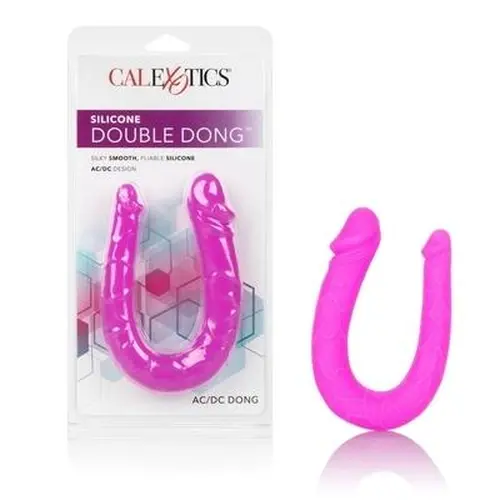 Calexotics Silicone Double Dong AC/DC Dong - Pink