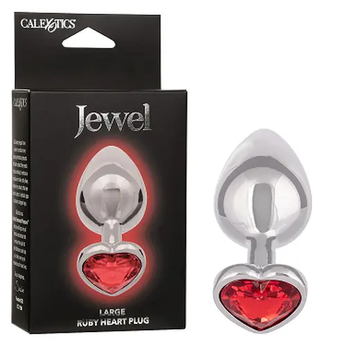 Calexotics Jewel Large Ruby Heart Plug