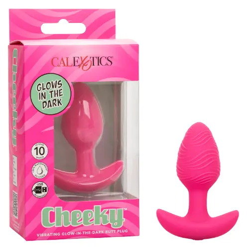 Calexotics New Products In Stock Cheeky™ Vibrating Glow-In-The-Dark Butt Plug