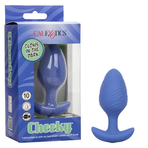 Calexotics New Products In Stock Cheeky™ Vibrating Glow-In-The-Dark Large Butt Plug
