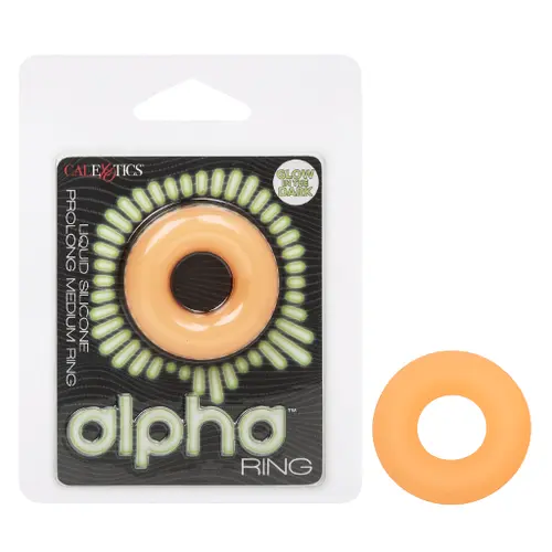Calexotics New Products In Stock Alpha Glow-In-The-Dark Liquid Silicone Prolong Medium Ring