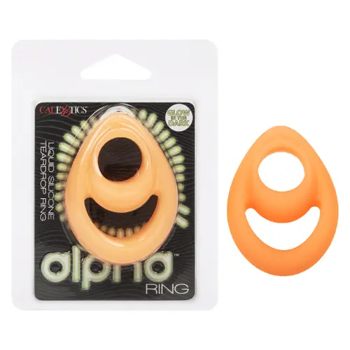 Calexotics New Products In Stock Alpha Glow-In-The-Dark Liquid Silicone Teardrop Ring