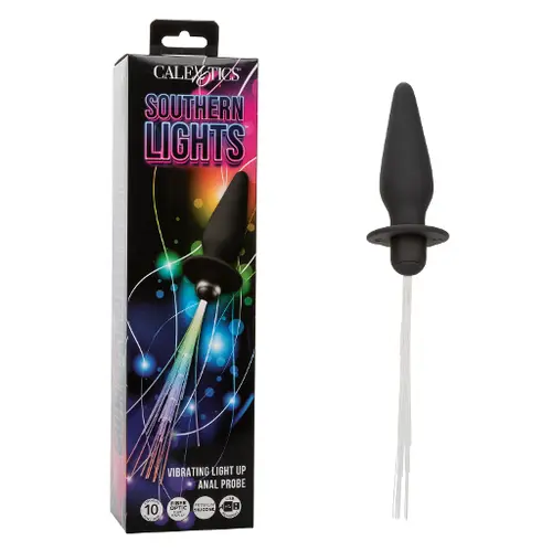 Calexotics New Products In Stock Southern Lights™ Vibrating Light Up Anal Probe - Black