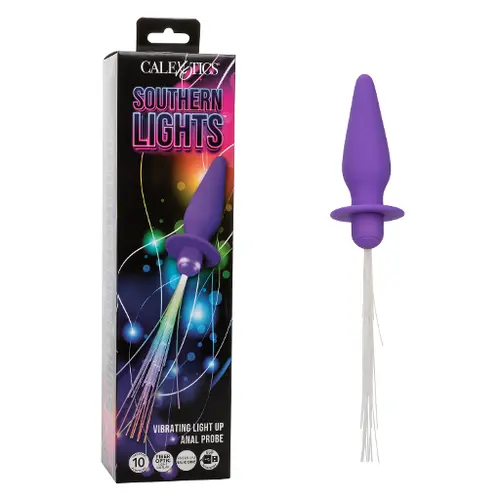 Calexotics New Products In Stock Southern Lights™ Vibrating Light Up Anal Probe - Purple