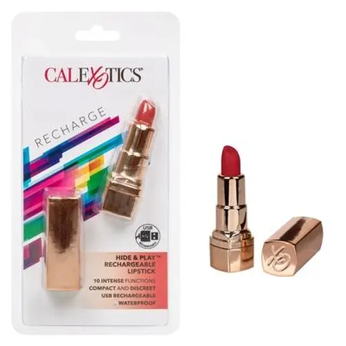 Calexotics Hide & Play Rechargeable Lipstick Red