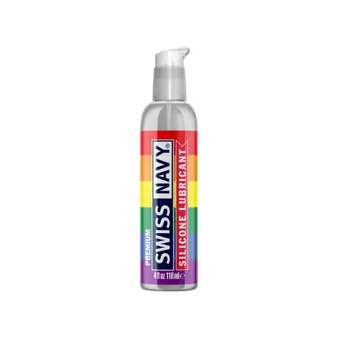 Swiss Navy Silicone Based Lubricant 4oz Pride Bottle